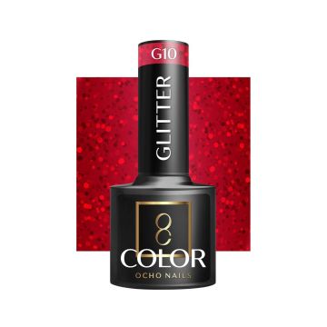 Гелевый лак OCHO NAILS G10, с мерцающими частицами