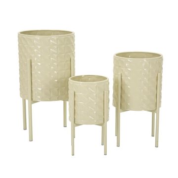 Puķu statīvi Betsy, 3 gab, 36 × 56,5 × 36 cm, 30 × 48,5 × 30 cm, 24 × 37,5 × 24 cm