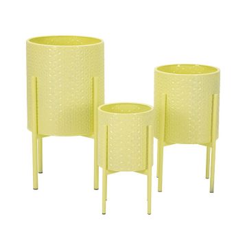 Puķu statīvi Iris, 3 gab, 36 × 56,5 × 36 cm, 30 × 48,5 × 30 cm, 24 × 37,5 × 24 cm