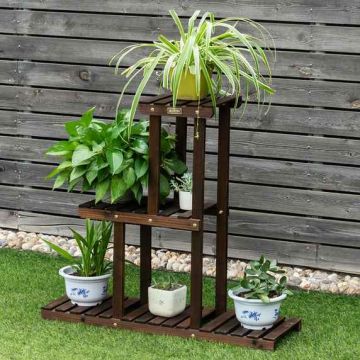 Flower stand, 3 tiers, 32 × 10 × 30 inches