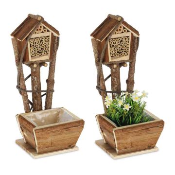Puķu pods Relaxdays 10037622.0, 2 gab, 19 × 46 × 24,5 cm