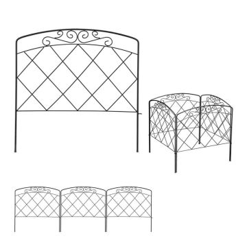 Dobes apmale Relaxdays, 4 daļas, 245 × 61 × 2 cm