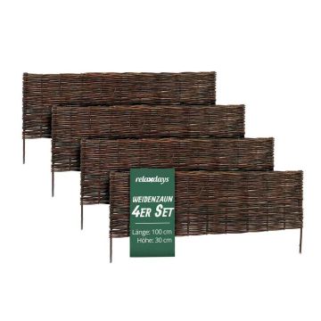 Dobju apmale Relaxdays, 4 gab, 100 × 30 cm