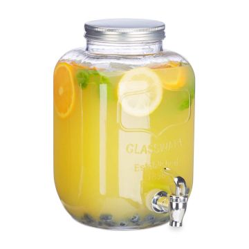 Dzērienu dozators Relaxdays, 5 l, 15 × 28 × 16 cm