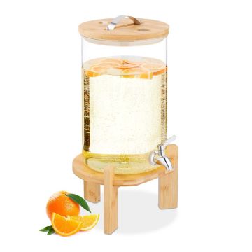 Dzērienu dozators Relaxdays, 8 l, 46 × 23,5 × 30 cm