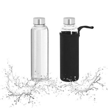 Ūdens pudeles, 2 gab., 500 ml, Ø 6,5 × 23,5 cm