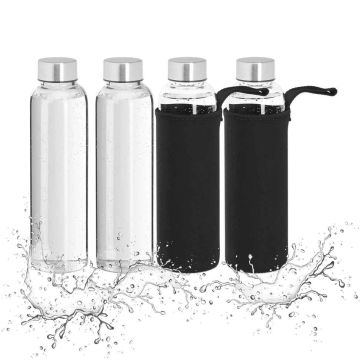 Ūdens pudeles, 4 gab., 500 ml, Ø 6,5 × 23,5 cm