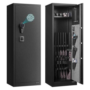 Оружейный сейф VEVOR SS-201QG, 8–10 единиц, 45 × 44 × 140 см