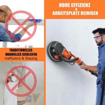Gypsum sander, 750 W, 150–175 × 25 cm