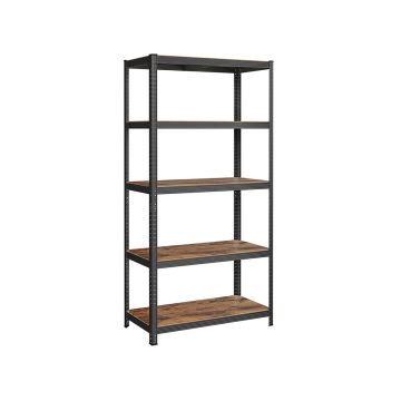 Полка для хранения 60x120x200см., черно-коричневая