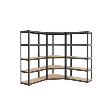 Полка для хранения 40x250x180 см., светло-коричневая/черная