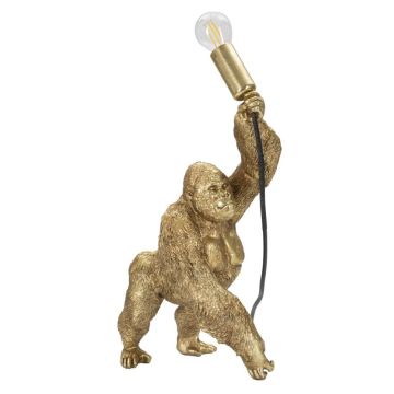 Gorillas formas galda lampa, Zeltaina, 22,5 × 16 × 40 cm
