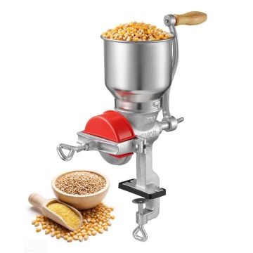 Зерновая мельница VEVOR BST-500G1Z, ручная с высоким бункером, 35 × 20 × 18,5 см