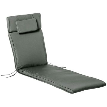 Подушка для лежака Outsunny 198x53x5см, серого цвета