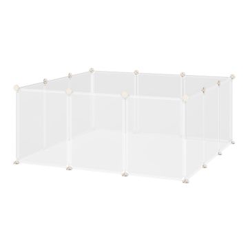 Загон для животных PawHut 105x105x45см, белого цвета