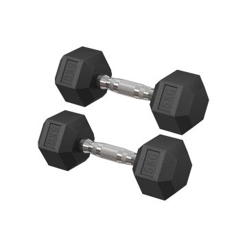 SONGMICS Dumbbell Set, 2 pcs., 10 kg, 28 × 10.5 × 9.5 cm