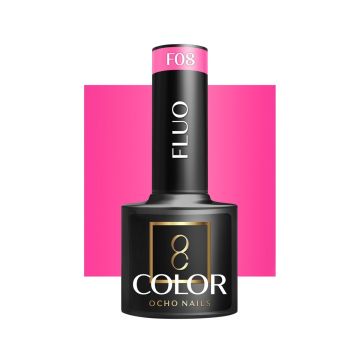 Hibrīda gēla laka OCHO NAILS FLUO F08