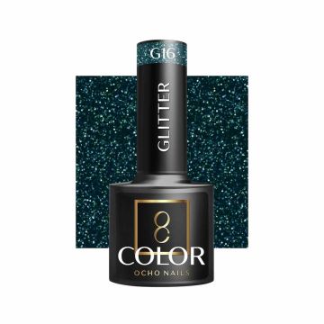 Hibrīda gēla laka OCHO NAILS GLITTER G16