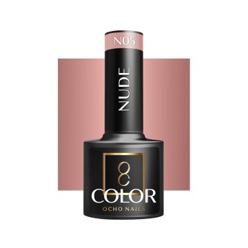 Hibrīda gēla laka OCHO NAILS, nude