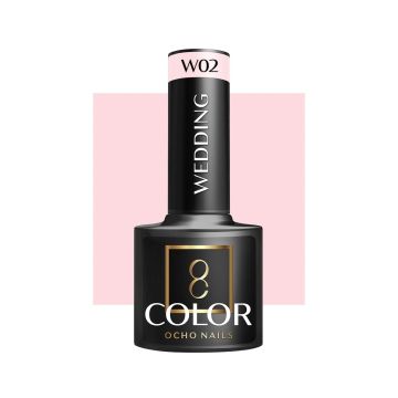 Hibrīda gēla laka OCHO NAILS W02, 5 g, Rozā