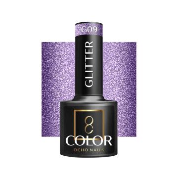 Гибридный лак OCHO NAILS G09, с блёстками