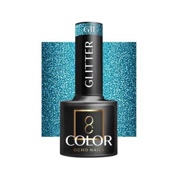 Гибридный лак OCHO NAILS G11, с блёстками