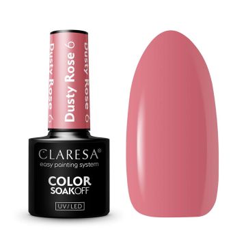 Гибридный лак для ногтей CLARESA Dusty Rose 6