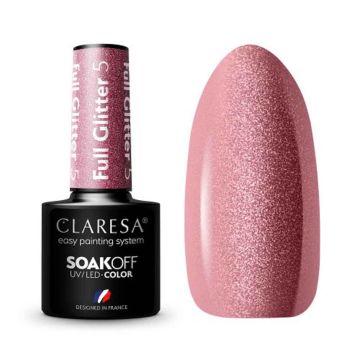 Гибридный лак для ногтей CLARESA FULL GLITTER