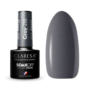 Hibrīda nagu laka CLARESA Gray 218