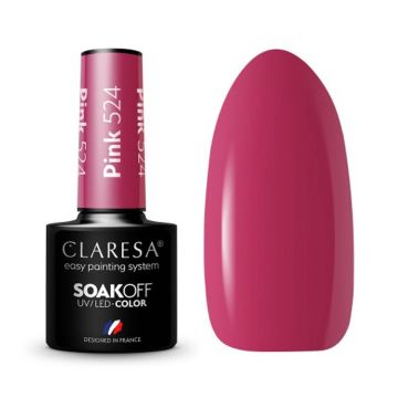 Hibrīda nagu laka CLARESA Pink 524
