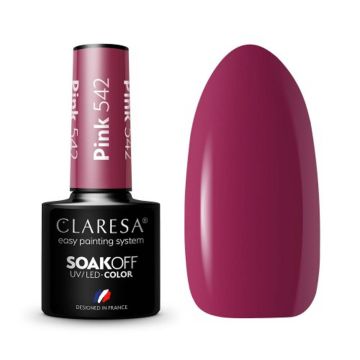 Hibrīda nagu laka CLARESA Pink 542
