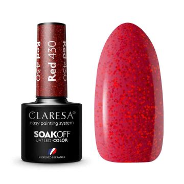 Hibrīda nagu laka CLARESA RED 430