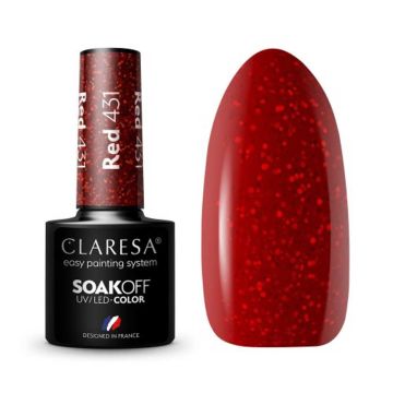 Hibrīda nagu laka CLARESA RED 431