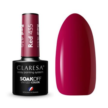 Гибридный лак для ногтей CLARESA RED 435