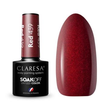Гибридный лак для ногтей CLARESA RED 439