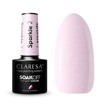 Гибридный лак для ногтей CLARESA SPARKLE 2