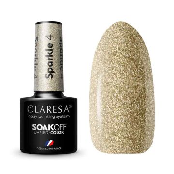 Hibrīda nagu laka Claresa Sparkle 4