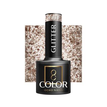 Hibrīda nagu laka OCHO NAILS G04, ar spīdumiem