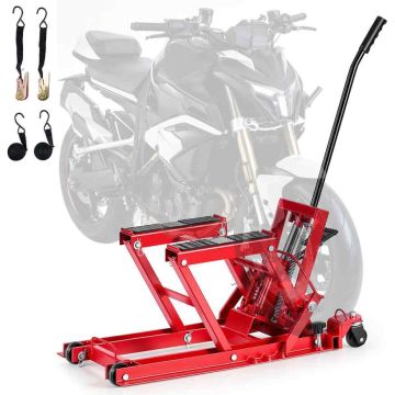Hidrauliskais motocikla domkrats VEVOR ZX0901-3C, 4 riteņi, 104,5 × 36 × 74,5 cm