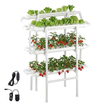 Hidroponiskā audzēšanas sistēma VEVOR HX-90SE, 3 pakāpes, 90 stādīšanas vietas, 98 × 128 × 46 cm