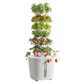 Hidroponikas tornis VEVOR VV1-6C-EU, 6 līmeņi, 30 kapsulas, Balta, 35 × 87 × 35 cm