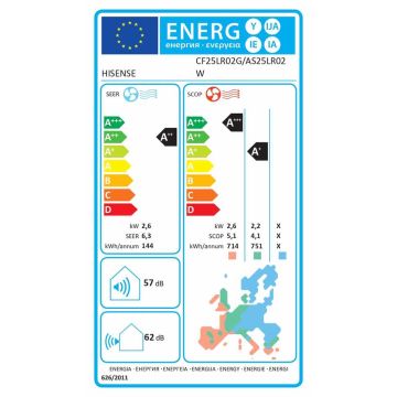 Hisense | CF25LR02G | Hi smart PERLA indoor unit 2.6/2.7kw With integrated wifi