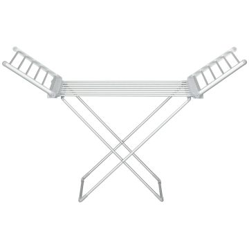 Veļas žāvētājs Homcom 144x53x91cm., sudraba/balts