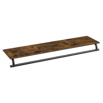 Полка 28x109x13,2см., цвет черный/коричневый