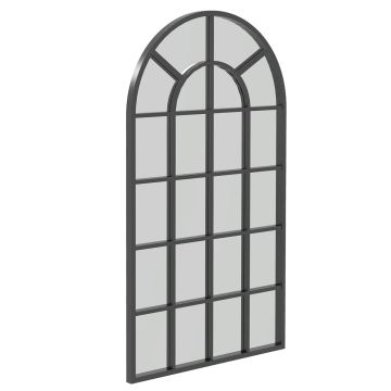 Spogulis Homcom 110x62x2,5cm, melnas krāsas