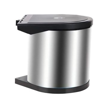 Iebūvējams atkritumu grozs Relaxdays, 8 l, 27,5 × 27 × 28 cm