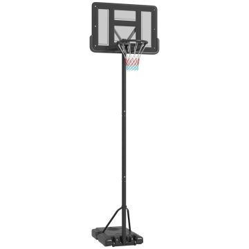 Bērnu basketbola grozs ar statīvu Sportnow 110x90x370m., melnas krāsas