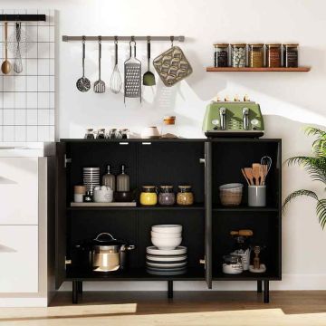 Sideboard, 2 doors, 2 open compartments, 106 × 38 × 80 cm