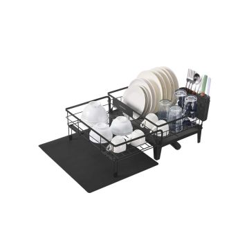 SONGMICS KCS550B01 dish dryer, with cutlery holder, 31–56 × 42 × 20 cm