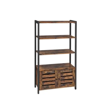 Augsts skapis LSC75BX 70 x 30 x 121,5 cm, brūns/melns